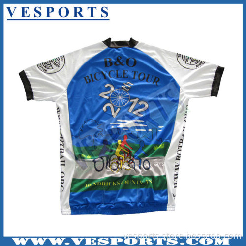 Mens Cycling Jersey Short Sleeve Sublimation Print